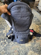CHICCO Ultimate Baby Carrier Infant to Toddler Denim Material CLEAN