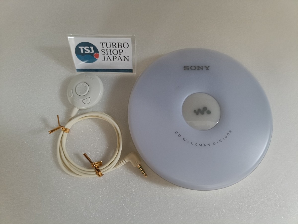 Sony D-EJ002 CD Walkman White G-Protect Mega Bass Remote Japan