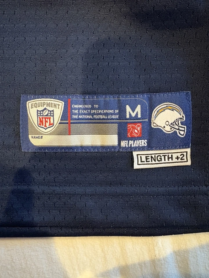 Camiseta Reebok NFL LA Chargers Niños Grande Juvenil Azul #85 Antonio Gates On Field Foto 3 de 4