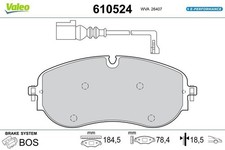 VALEO Bremsbeläge Bremsbelagsatz Bremsklötze E-PERFORMANCE Vorne 610524