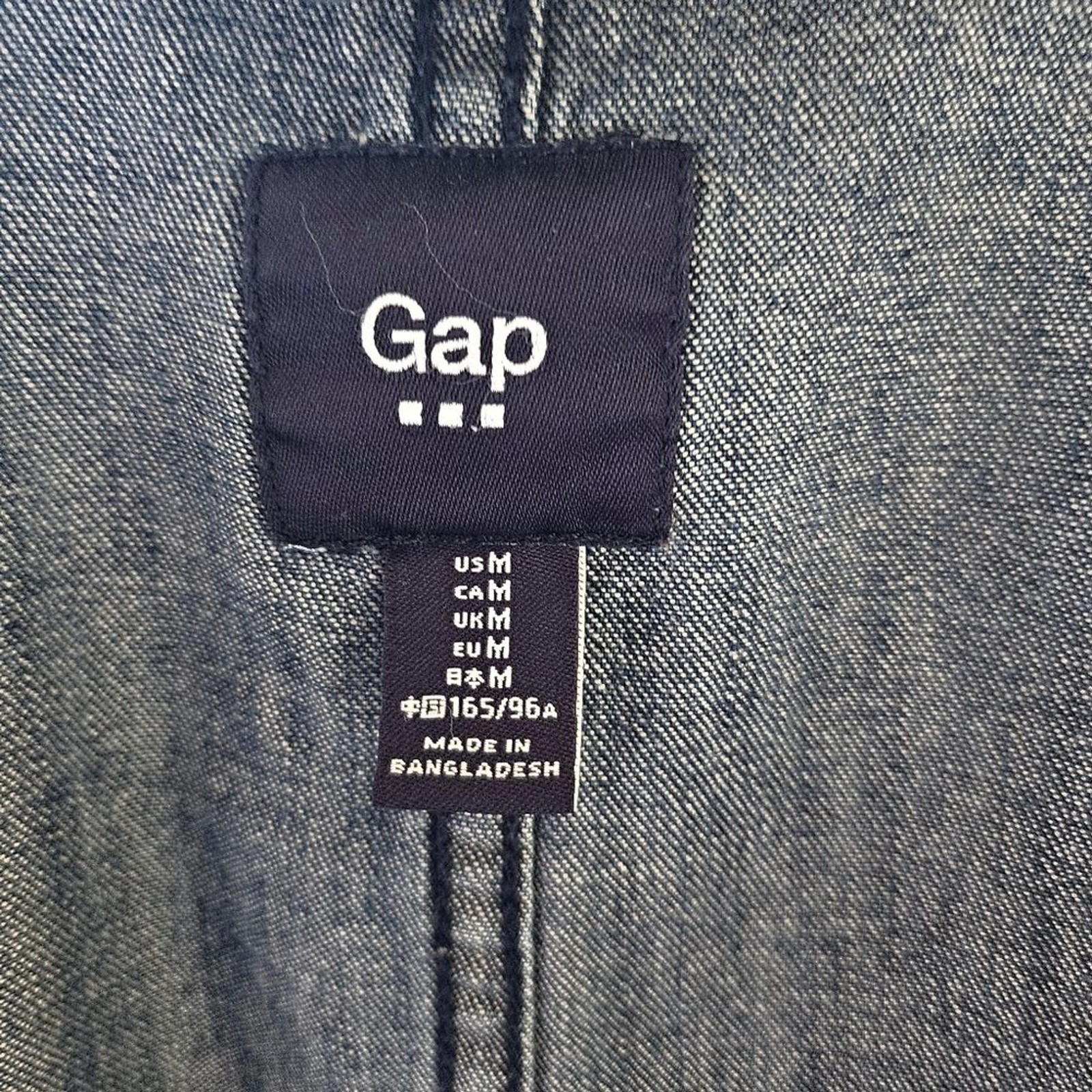 Medium Gap Medium Wash Denim Drawstring Waist Zip… - image 13