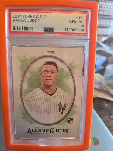 psa 10 2017 aalen ginter rookie aaron judge mvp sick
