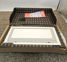 FITTES DWFR6X14SWH-HP Aria Luxe+ Framed High Performance Wall Vent 6x14 Inch