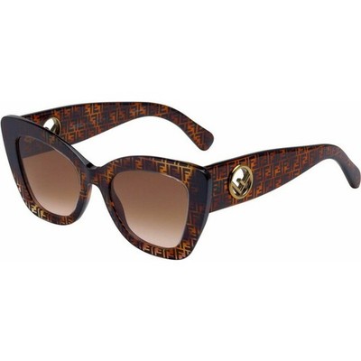 New Fendi Women Cat Eye Sunglasses FEN_0327/S 0086/IR Dark Havana