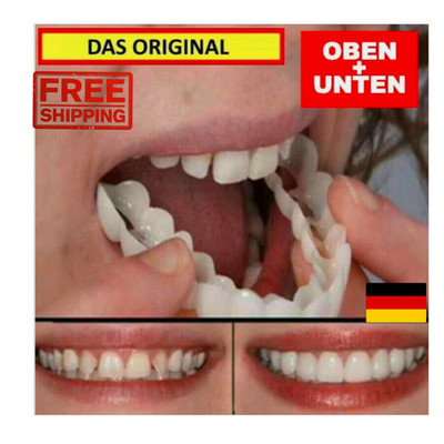Snap On Veneers Kosmetische Zahnblende Comfort Prothese Falsche Zähne Flex Fit