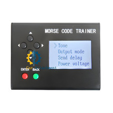 Morse Code Trainer Shortwave Radio Telegraph CW Key Learning Radio with Power