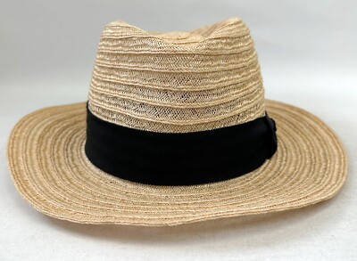 Chanel Natural Straw Wide-Brim Sun Hat with Beige Ribbon NWT CHANEL COCO BEACH CC NATURAL WOVEN BEIGE PAPER RAFFIA  main image 4