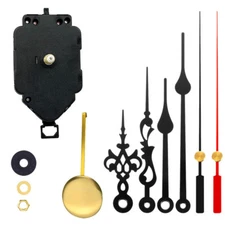 11PCS Wall/Desk Clock Movement&Hands&Pendulum Quartz Battery Mechanism DIY Kit