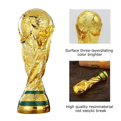 Memorabilia de la Copa Mundial de Fútbol 2022 Oro Grande Trofeo Deporte??? - Imagen 7 de 16
