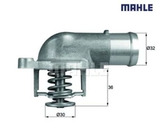 Thermostat, coolant Behr Mahle TI21287D for VW Touareg