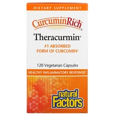 Natural Factors CurcuminRich Theracurmin 30mg, 120 Vegetarian Capsules
