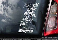 Troy Bayliss - Car Window Sticker - Australia Superbike Motorcycle MotoGP BSB