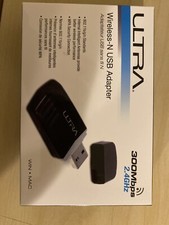 ULTRA Wireless N USB Adapter 300Mbps 2.4GHz U12-43870 Windows Mac