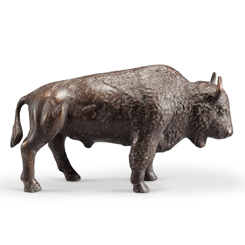 Изысканный алюминиевый дизайн прерии Strider буйвол статуя для дома и сада декор - Изображение 3 из 4