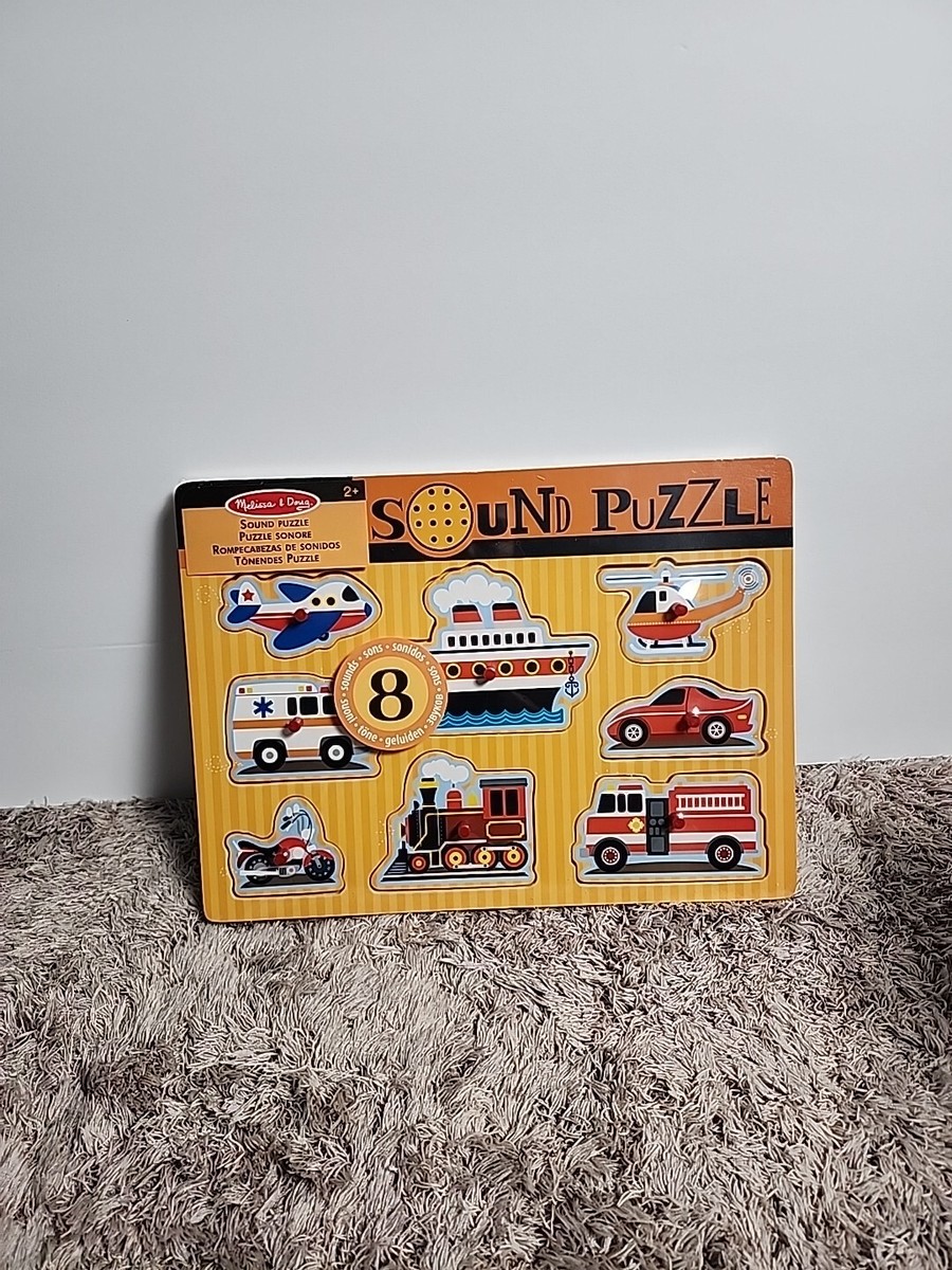 Melissa and Doug Vehicles Sound Puzzle NEW | eBay