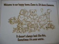 * TRI CHEM 7848 WELCOME TO OUR HAPPY HOME SIT DOWN Picture to paint TRICHEM