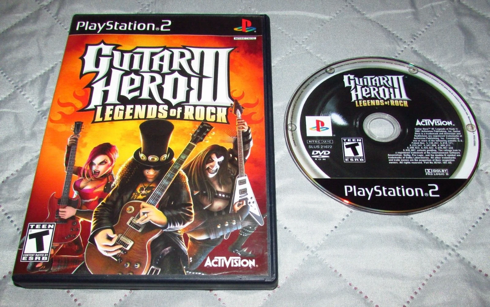 Guitar Hero III Legends of Rock for Playstation 2 Fast Shipping!