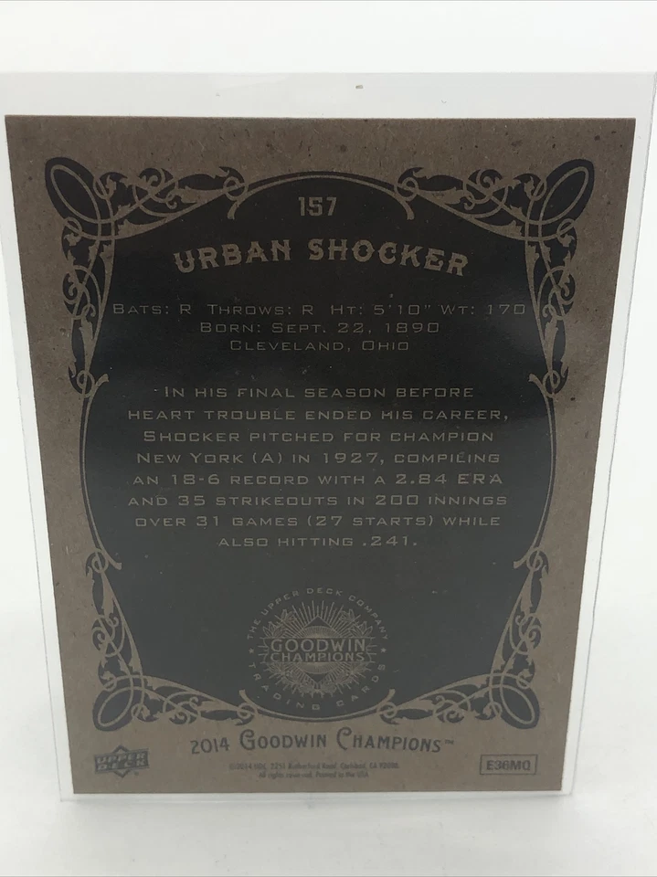 2014 Upper Deck Goodwin Champions Urban Shocker #157 - Image 2 of 2