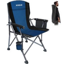 Portable Camping Chairs For Adults With Padded Hard Armrest Sturdy Folding Campi