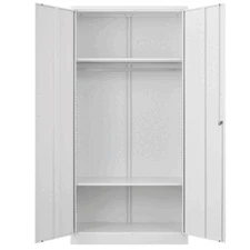 Metal Wardrobe Cabinets with Lock,Clothing Locker Storage Cabinets for Home Room