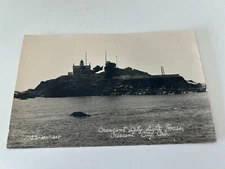 Crescent City Light House Crescent City California RPPC Postcard