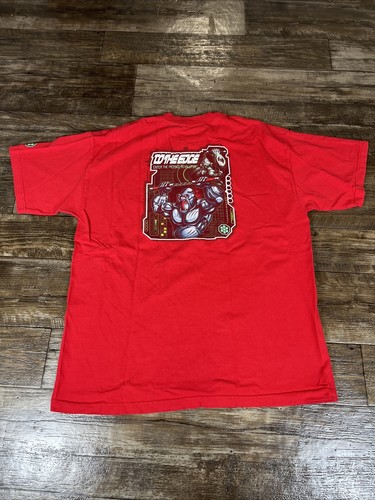 Vtg To The Edge Skateboard Tshirt Mens XL Red Enter The Primate Revolution
