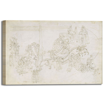 Botticelli Göttliche Komödie Dante 3 Bild Druck Leinwand Gemälde Rahmen Wohnkultur