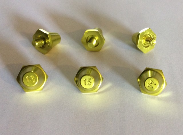 Nike Gold SG Pro 11,13,15mm Stud/Cleat metal replacement (anti-clog) Soft Ground | eBay