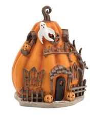NEW Hallow Home Halloween Light Up Haunted Pumpkin Jackolantern House Decor