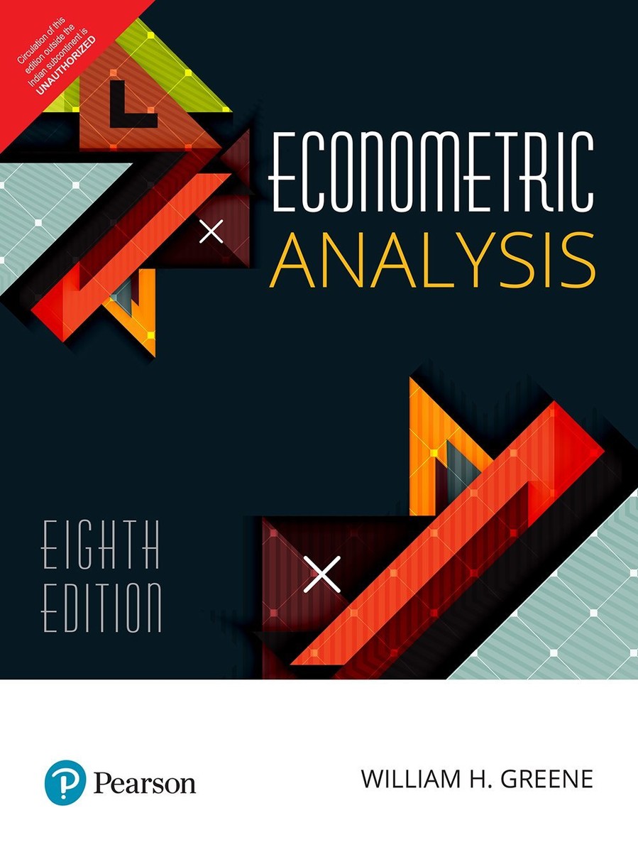 Econometric Analysis by William Greene (2017, Hardcover) for sale