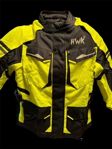 HWK Adventure/Touring Motorcycle Jacket Men, Medium, Waterproof, Heavy-Duty image 2