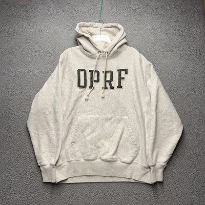 Oak Park River Forest High School Hoodie Mens Large Gray  Champion Reverse Weave