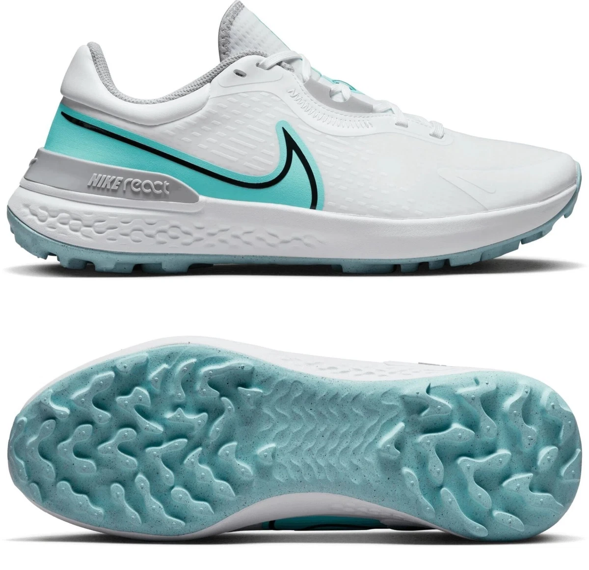 Nike react deals white blue
