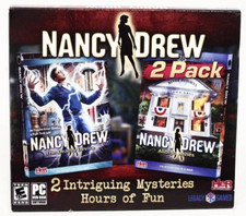 Nancy Drew 2 Pack The Deadly Device & Alibi in Ashes (PC, CD-ROM) - New Sealed