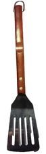 Lot of 2 Master Forge Grilling Spatula Wood Handle 17 3/4 " Long