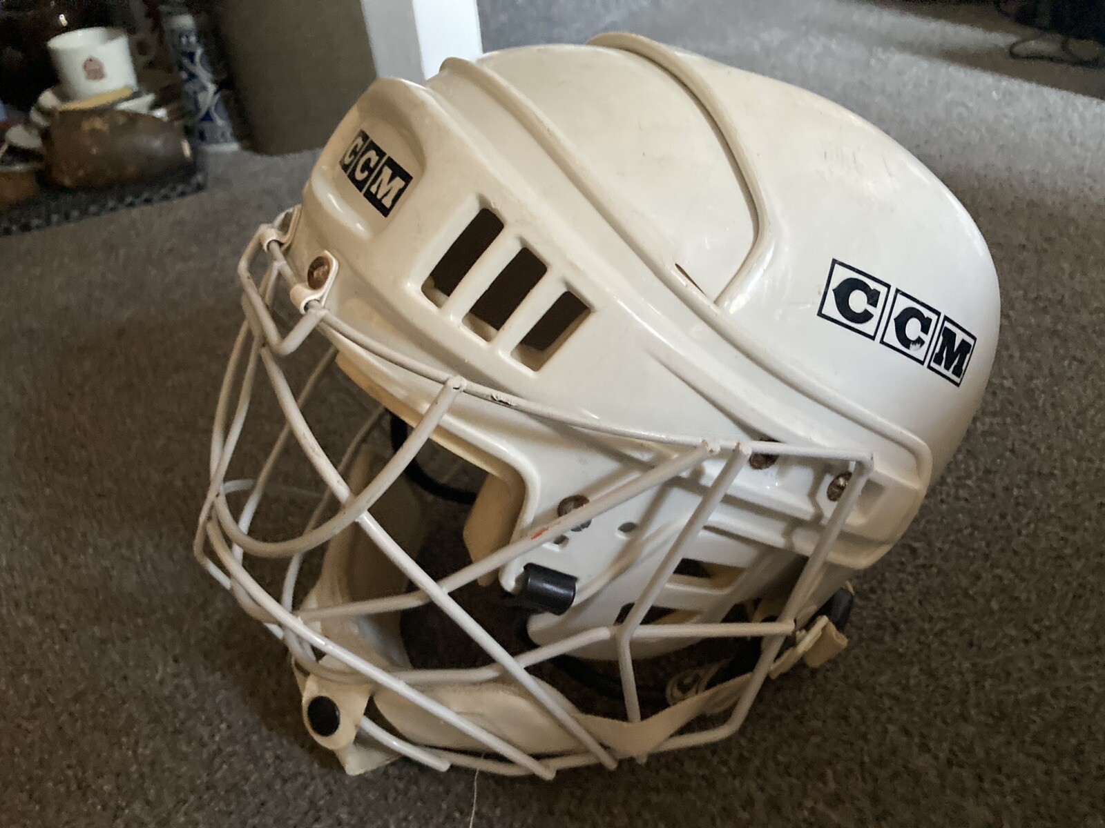Vintage Hockey Goalkeeping Helmet And Kit CCM Same As CooperSK600 eBay