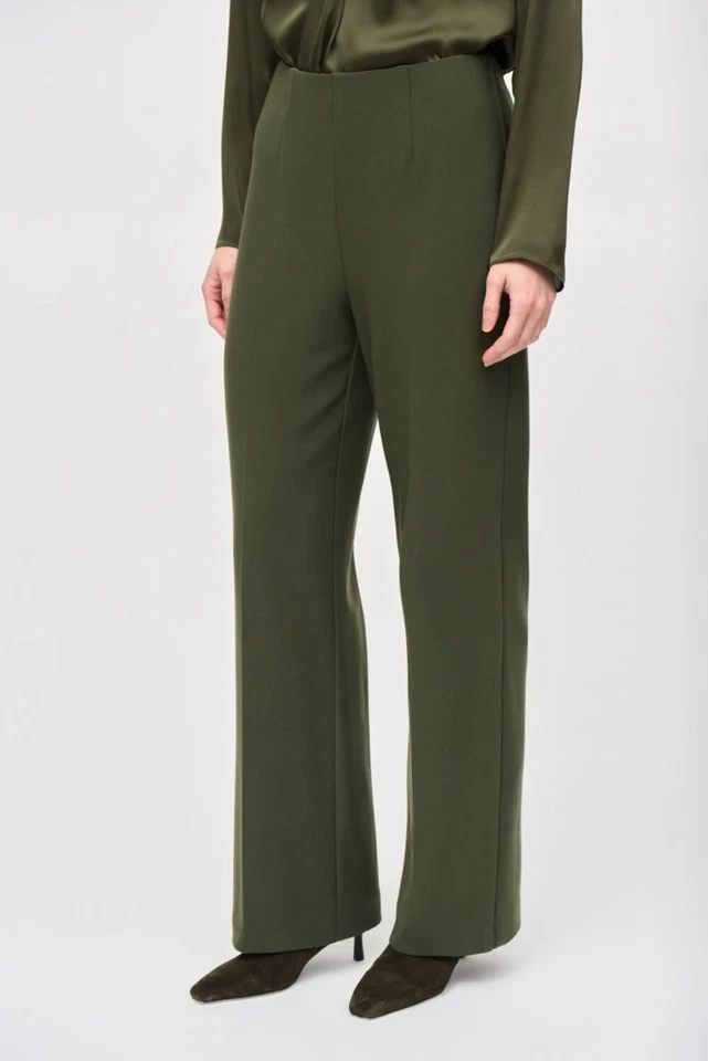 Joseph Ribkoff Iguana High Waist Pull On Wide-Leg Pants 243040