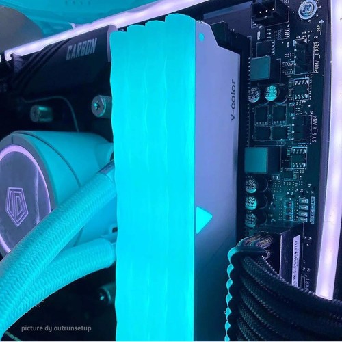 V-Color Prism Pro DDR4 16GB (8Gbx2) 3600Mhz (PC4-28800) CL18 RGB Gaming Desktop - Picture 3 of 8