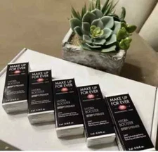 4x MAKE UP FOR EVER Hydra Booster Step 1 Primer .16oz/5mL ea Travel Size