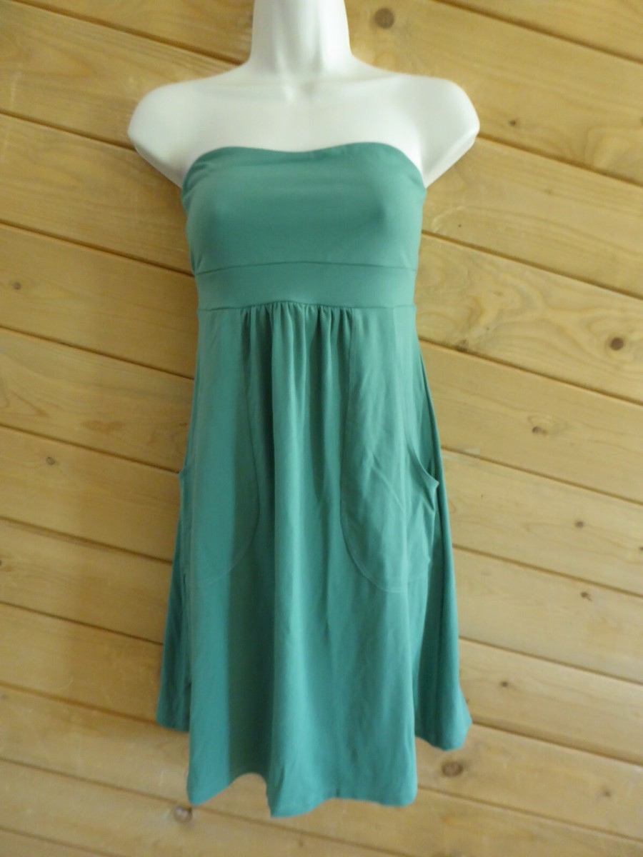 mint green tube dress Elegant Strapless Mint Pearl Beads Detailed Ruffle Tube Mini Dress L / Mint
