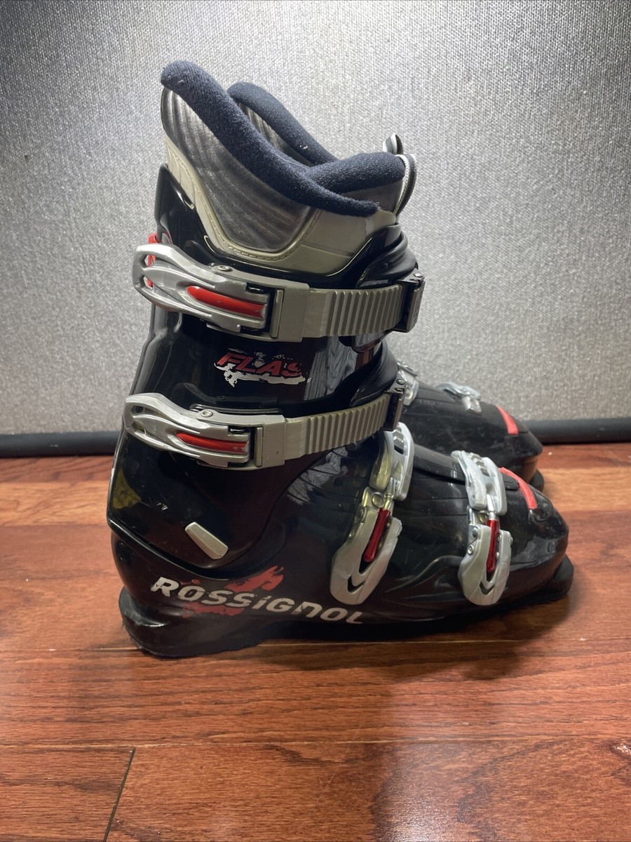 スキー Rossignol Ski Boots 26.5 Rossignol R-77 vintage Ski Boots size 26 and Ski Boot Travel