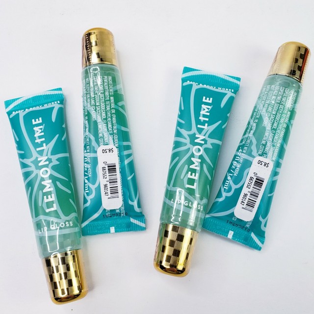 1 Bath & Body Works Lemon Lime Lip Gloss Shine Balm Stick for sale