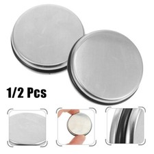 35mm Sink Bath Basin Waste Easy Pop-Up Click Clack Plug Push Stainless Steel