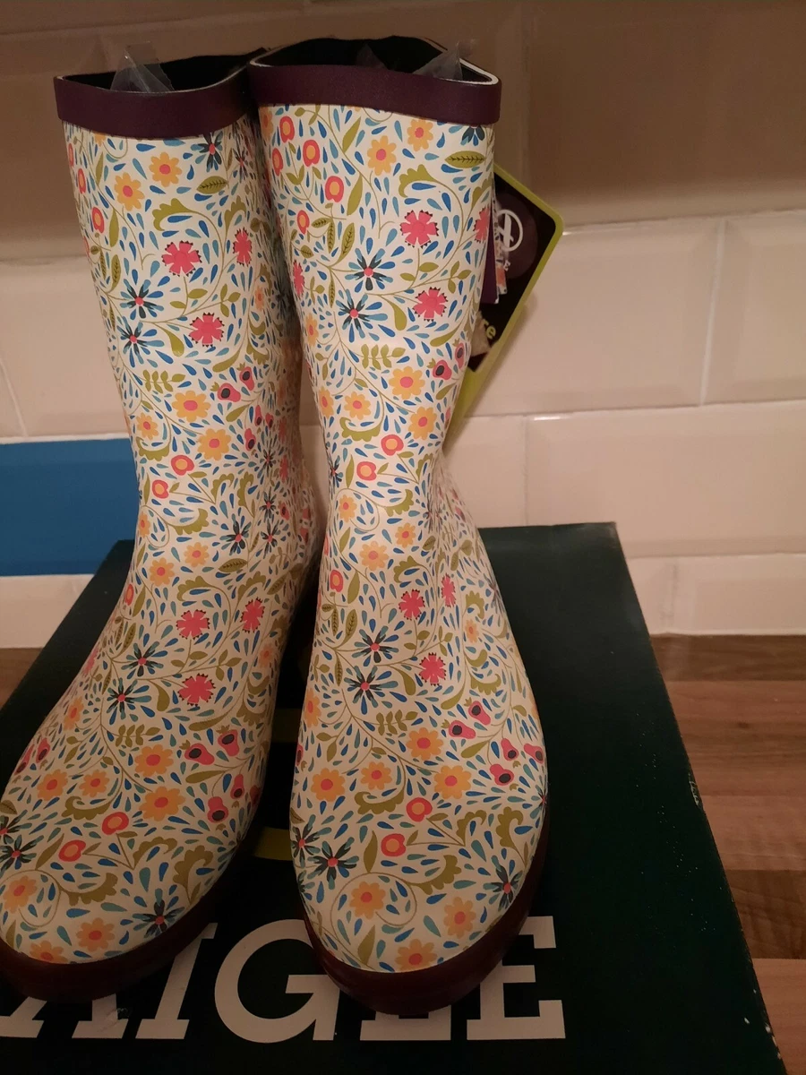 ledningsfri skræmmende galning Aigle Floral Summer/Rain Womens Wellington Boots Wellies Sz UK 2 - 3 EU 35  BNIB | eBay