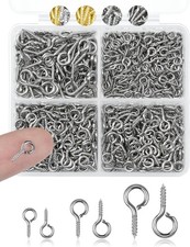 320pcs FIVEIZERO Stainless Steel Small Screw Eye Pins for