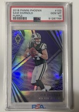 2018 Panini Phoenix - Rookies Sam Darnold #103 Purple /149 (RC) PSA 10