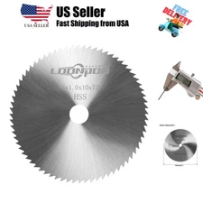 3 inch HSS Saw Blade，72T Cutting Disc with 3/8 Inch Arbor for Wood Plastic PV...