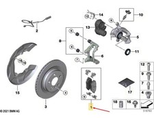 BMW X1 U11 Bremsbeläge hinten 34208843737 NEU ORIGINAL