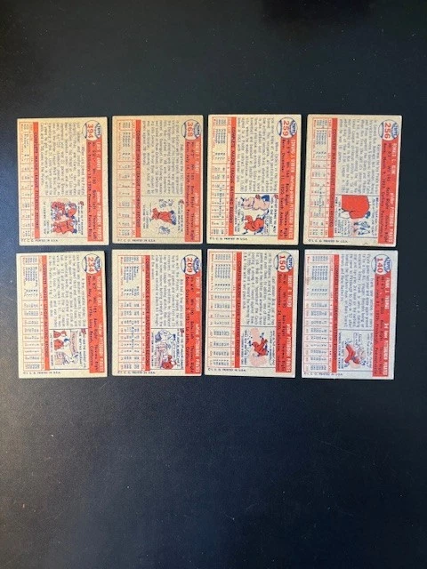 1957 Topps бейсбол лот из 8 Diff Vg-Ex до Ex. Bob Friend.  R Kline ВСЕ ПИРАТЫ. - Изображение 2 из 2