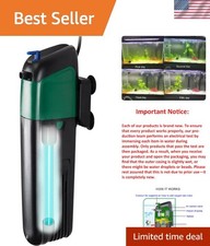 Submersible UV Aquarium Filter Pump for Freshwater  Saltwater - 75 Gallons